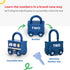 Dazmers Lock and Key Toy - Kids Educational Toy with 3 Locks (3.5x2.7 inches) and 3 Keys (3x1.3 inches) - Unique Way for Toddlers to Learn Numbers...