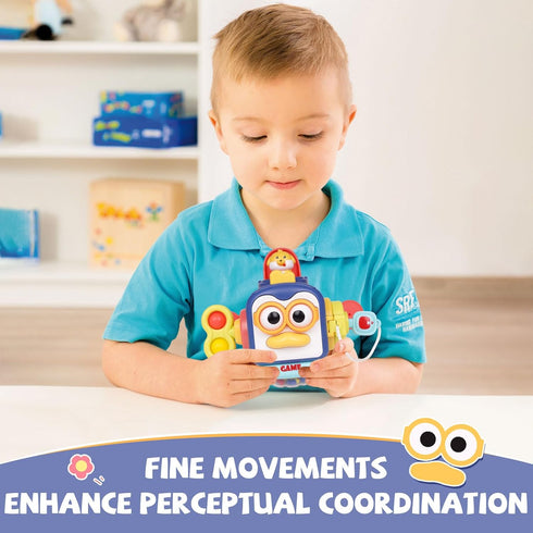 Montessori Busy Cube for Kids Baby Fidget Busy Board Sensory Travel Learning Toy for Children with Autistic Early Educational Learning Toys for Ba...