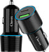 Cluvox 35W USB C Car Charger Adapter, Fast Charging Compatible for iPhone 15 Plus/Pro/Max/14/13/12/11/SE, Samsung Galaxy Phone Charger for Automob...