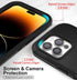 for iPhone 14 Pro Max Case 6.7" with Belt Clip Holster Kickstand, 2 Screen Protector & 2 Camera Lens Protector, Heavy Duty Full Body Protection Ph...