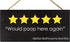 JennyGems Funny Bathroom Decor, Would Poop Here Again Bathroom Sign Funny Decorations, Wall Hanging...