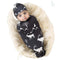Galabloomer Newborn Swaddle Blanket with Beanie Set Baby Boy Receiving Blanket Gray Arrow...