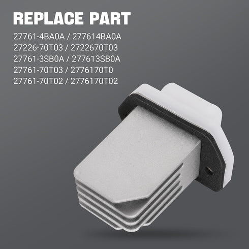 27761-4BA0A HVAC Blower Motor Resistor - AC Blower Control Module Compatible with Nissan & Infiniti - Nissan Rogue Pathfinder Sentra Maxima Titan ...