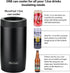 Morefeel 4-in-1 Skinny Can Cooler Double Wall Stainless Steel Insulated Can Holder, Works With 12 Oz Slim Can,Standard Cans,Beer Bottles & As Pint...