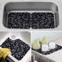 Yolife Pebble Sink Mats for Stainless Steel Sink, PVC Sink Saddle Protectors Kitchen Sink Mat for Porcelain Sink, Dishes and Glassware (Black,2 Pa...