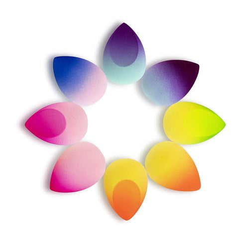 Makeup Sponge Set of 8 - Makeup Sponges for foundation, Makeup Blender Beauty Sponge, Powder, Cream Latex-free Cosmetic Sponges for Flawless Wet/D...