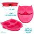 Suction Silicone Baby Plate/Bowl- Child Divided Plates Toddler and Kids Non-Slip Grip Dish Safe for Microwave, Oven, and Dishwasher - Owl (Pink)...