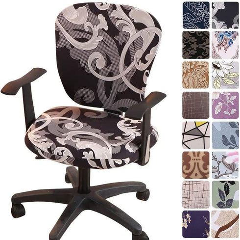 Melaluxe Computer Office Chair Covers - Protective & Stretchable Universal Chair Cover Stretch Rotating Chair Slipcover...