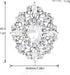 LAXPICOL Vintage Clear Austrian Crystal Brooch Pin For Women Elegant Wedding Bridal Broach Pin 1.69"*1.39"...
