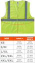Ergodyne unisex adult Hook & Loop Closure Vest, Lime, 4X-Large-5X-Large...