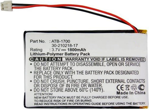 ATB-1700 30-210218-17 Battery Replacement Compatible with RTI T3V, T3-V, T3-V+ Universal Remote Controllers...