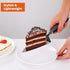 Cake Cutter and Pie Server, Stainless Steel Angled Spatula with Serrated Blade, Professional Wide Cake Cutter Slicer for Baking, Perfect for Cakes...