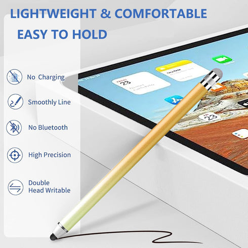 Stylus Pens for Touch Screens (5 Pcs), CPKEON Capacitive Stylus Pencil 2 in 1 Precision Stylus Pen with Replaceable Tips for iPad iPhone Tablets S...