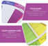 COHEALI Mixing Guide Wheel - Rotatable Watercolor Colour Guide Wheel Color Learning Mixed Guide Paper Card Pigment Colour 23cm...