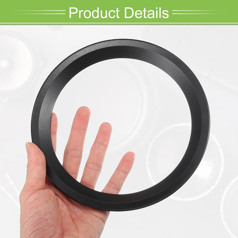 ACROPIX Universal 6.5" Subwoofer Speaker Rings Cover Spacers Speaker Audio Decorative Circle without Mesh Grille ABS Black - Pack of 2......