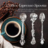 6PCS Coffee Spoons, Tiny Spoons Vintage Carved Coffee Spoon Creative Tableware Espresso Spoons Small Tea Spoons Mixing Spoons Mini Dessert Spoons ...