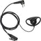 PR400 Earpiece Compatible with Motorola Radio CLS1410 CLS1110 CP200 GP300 GP2000 Walkie Talkie with PTT Mic 2 Pin Headset Single-Wire Surveillance...