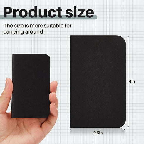 Outus 15 Pcs Pocket Notebook Mini Journal 2.5 x 4 Kraft Paper Mini Notebooks Bulk Softcover Pocket Notepad Memo Diary Subject Notebooks for Studen...
