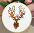 Yutaohui Deer Embroidery kit with Bird,Funny Handmade Gift Embroidery Kit for Adults Beginner,Stamped Cross Stitch Kit for Crafts Starters with 1 ...