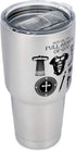 Dicksons Armor Of God Silver Toned 30 Ounce Stainless Steel Travel Tumbler...
