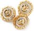Vintage Diecast Metal Sunflower Theme Sewing Shank Buttons 10 Pcs- 20mm, 13/16"...