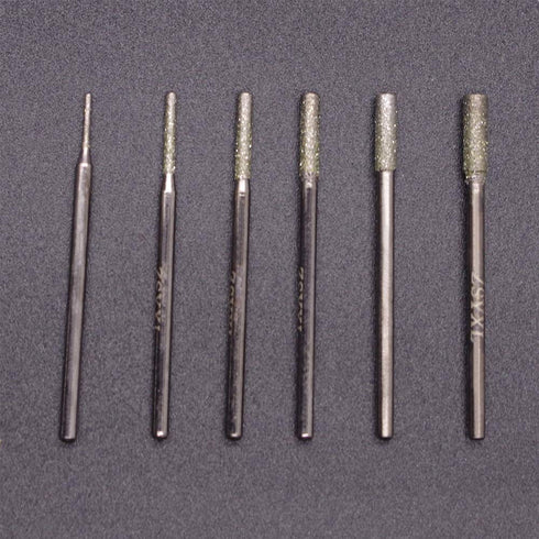 Wolfride 30Pcs Diamond Burr Set Diamond Drill Bit for Gemstone, Sea Shell, Glass, Ceramic, Metal...