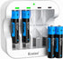 AAA Rechargeable Lithium Batteries, 4 Pack 1.5V Kratax 1100mWh Li-ion Triple A Batteries with Fast Battery Charger, Constant Voltage Output, 1600 ...