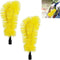 2 PCS Gutter Cleaning Brush Roofing Tool Rain Gutter Guard Cleaner Tool Adaptation Thread Interface Dia 0.87 Inch Gutter Cleaning Brush Tools Inte...