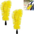 2 PCS Gutter Cleaning Brush Roofing Tool Rain Gutter Guard Cleaner Tool Adaptation Thread Interface Dia 0.87 Inch Gutter Cleaning Brush Tools Inte...