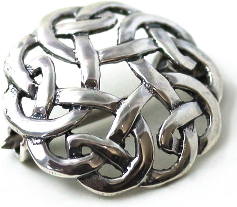 925 Sterling Silver Norse Filigree Brooches, Cloak, Shawl, Scarf Pin, Celtic Irish Vintage Jewelry...