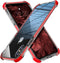 MATEPROX Compatible with iPhone Xs Max Case Clear Hybrid TPU Hard Cover with Thin Shockproof Bumper Protective Case (Red)...