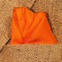 Fine Orange 100% Silk Pocket Square Full-Sized 16"x16"...