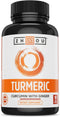 Zhou Turmeric Curcumin and Ginger with Bioperine 1800 mg | Extra Strength Antioxidant for Maximum Joint Comfort and Mobility | Non-GMO | 30 Servin...