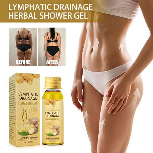 Herbal Shower Gel, Herbal Slimming Shower Gel, Ginger Shower Gel for Slimming, Organic Herbal Ginger Slimming Body Wash (2 pack)...