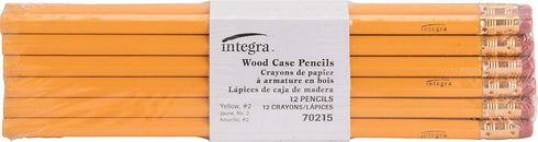 Integra Economy Pencil, No 2 Soft Lead, Yellow (ITA70215)...