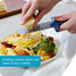 PELEG DESIGN – Gratiator Small Cheese Grater Stainless Steel Sword-Shaped Grating Utensil Lemon Zester Tool with Royal Blue Plastic Handle | Mini ...