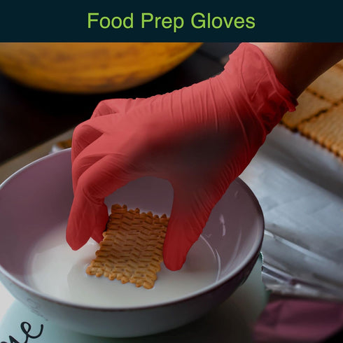 Light Burgundy Nitrile Disposable Gloves - 50 Count - 3 Mil Nitrile Gloves X Large - Powder and Latex Free Rubber Gloves - Surgical Medical Exam G...