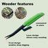 Manual weeders,Garden Weeder, Easily removes Weeds and Digs Deeper Roots (Green)...