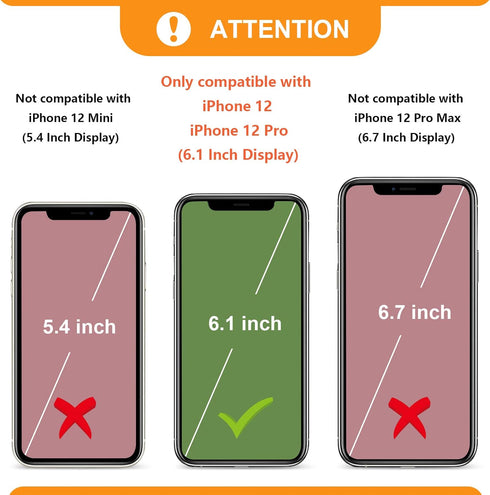 Bocasal RFID Blocking Wallet Case for iPhone 12/12 Pro, Adjustable Crossbody Zipper Purse Case Card Holder with Kickstand Detachable Wrist Strap, ...