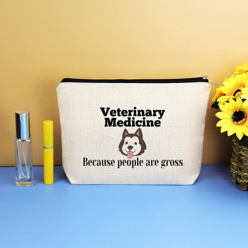 Veterinarian Appreciation Gifts Vet Tech Cosmetic Bag Veterinary Medicine Funny Sarcasm Gifts Veterinary Tech Animal Rescue Gifts Veterinary Medic...