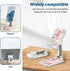 Foldable Phone Stand for Desk, Adjustable Angle of View, Suitable for iPhone, Samsung and Other Smart Phones, Pink Flowers...