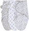 The Peanutshell Baby Swaddle Blankets for Boys or Girls, Grey Safari Animals & Stars, 3 Pack Wrap Set (Medium/Large)...
