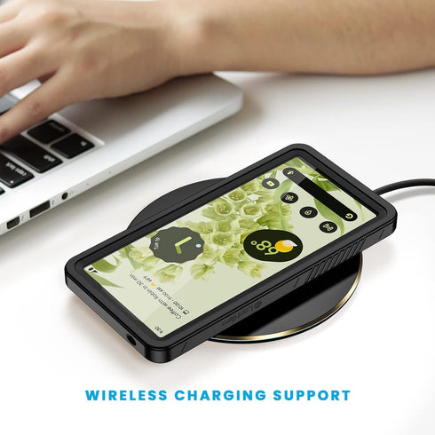 Lanhiem for Google Pixel 6 Case, IP68 Waterproof Dustproof with Built-in Screen Protector, Heavy Duty Full Body Protective Phone Case for Pixel 6,...