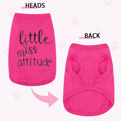 Expressive Cotton Dog Apparel: Soft, Lightweight Puppy Shirt Vest for Small and Medium Dogs, Featuring The Playful 'Cute but Psycho' Slogan Print ...