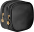 Small Makeup Pouch, Double Zipper Cosmetic Bag, Travel Makeup Bag, Cute Makeup Bag for Purse, Mini Toiletry Bag (Black)...