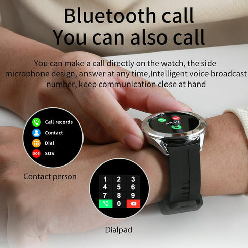 Waterproof Bluetooth Smart Watch Phone Mate Heart Rate Tracker for iOS Android...