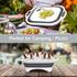 Collapsible Cutting Board,HI NINGER Camping cutting board with knife,Multifunctional Kitchen Vegetable Washing Basket Silicone Dish Tub for Campin...