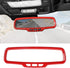 Compatible with 2011-2015 Chevrolet Camaro, Car Rear View Mirror Interior Trim Cover (Red)...