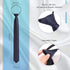 Xinnun 5 Pieces Mens Zipper Ties Pre Tied Adjustable Neckties Solid Color Skinny Necktie Thin Clip on Slim Tie for Office School Wedding Party Uni...