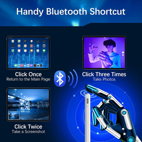 Stylus Pen for iPad 9th&10th Gen,Compatible with (2018-2023) Apple iPad Pro 11/12.9 inch, iPad 10th/9th/8th/7th/6th Gen, iPad Air 5/4/3rd Gen, iPa...